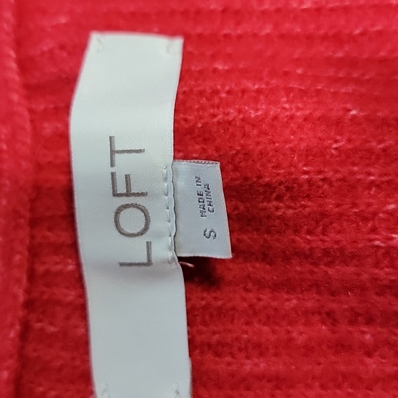 LOFT Size S Red Cardigan with Jeweled Buttons, Excellent Used Condition - Picture 14 of 15